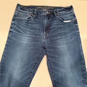 American Eagle Outfitters Men's Dark Blue Slim Jeans